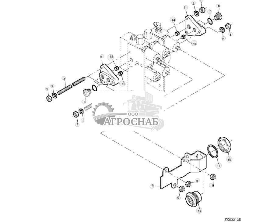HYDRAULIC VALVE ASSEMBLY, RIGHT SIDE 